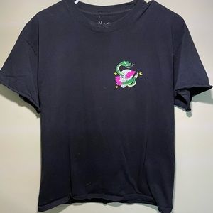 ALab black medium graphic T